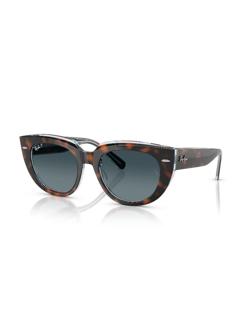 New Ray-Ban Women's Sunglasses Blue Lens Acetate Frame Ray Ban RB2286 DOREEN 52